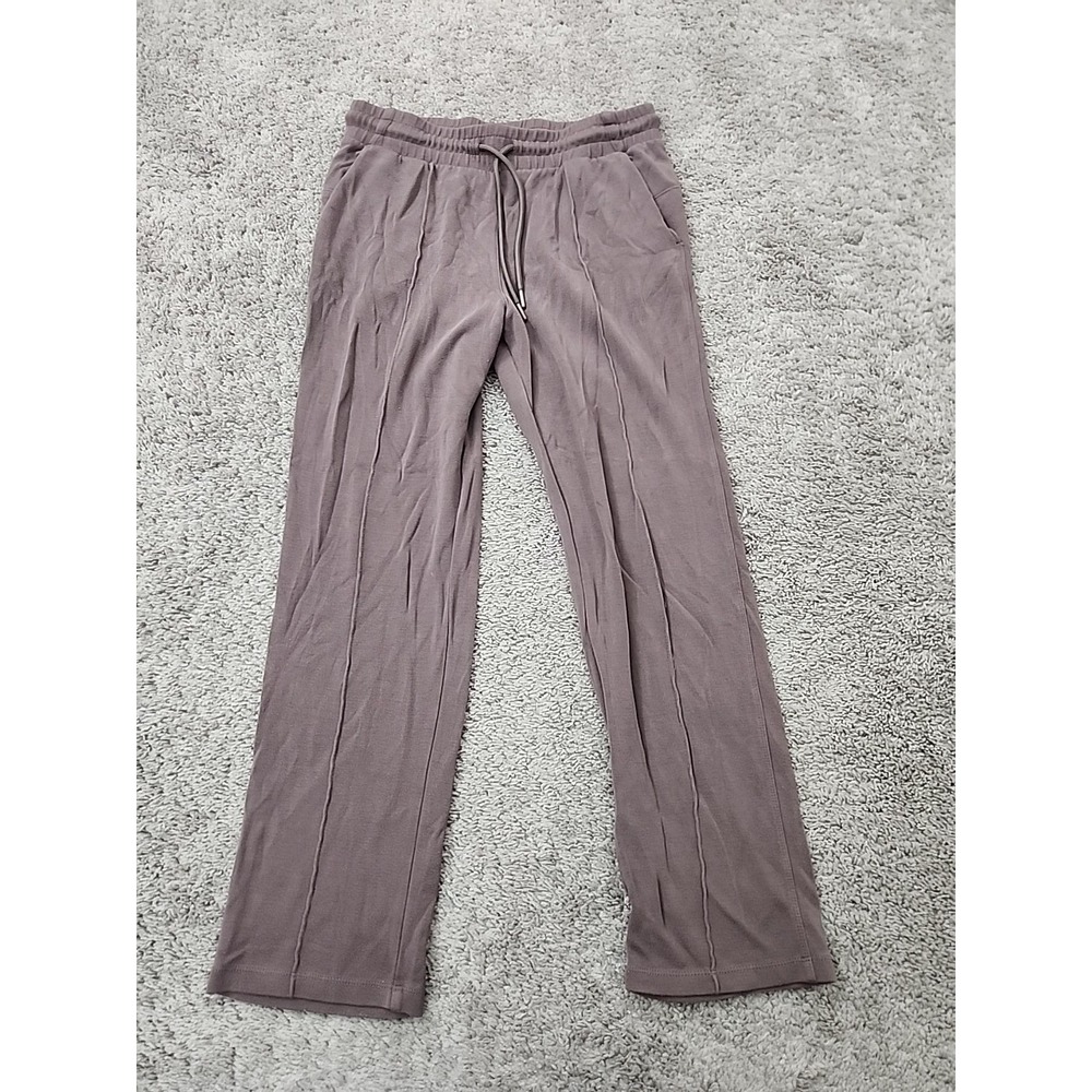 Danskin Sweatpants Womens M Taupe Drawstring Lounge Athleisure Activewear Casual